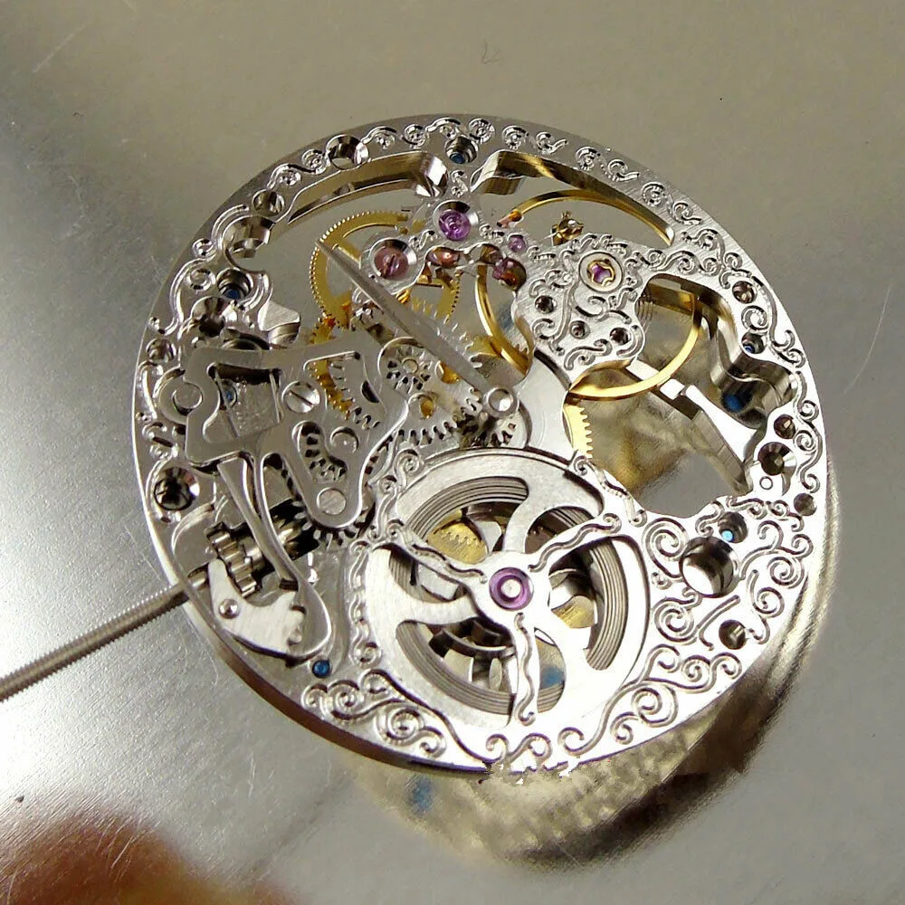 6498 Manual Mechanical Movement For ETA 6498 Skeleton Movement Hand Winding Small Seconds At 6:00 21600Bph Watch Accessories