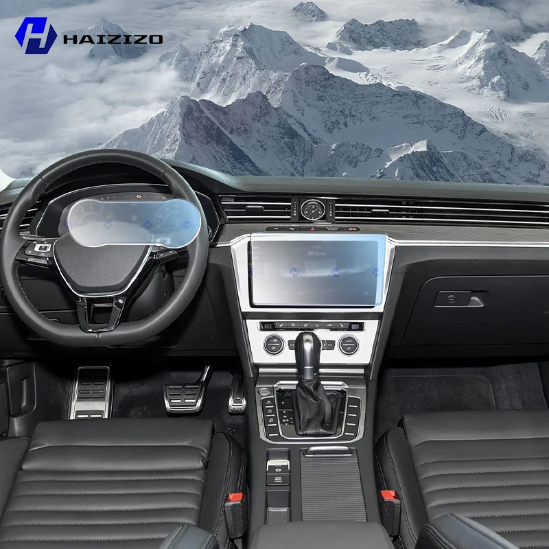 Für Volkswagen Passat B8 Variant 2018-2022 Auto-Innenraum Mattierter Bildschirmschutz GPS-Navigations-LCD-Bildschirm TPU-Folie Kratzschutz