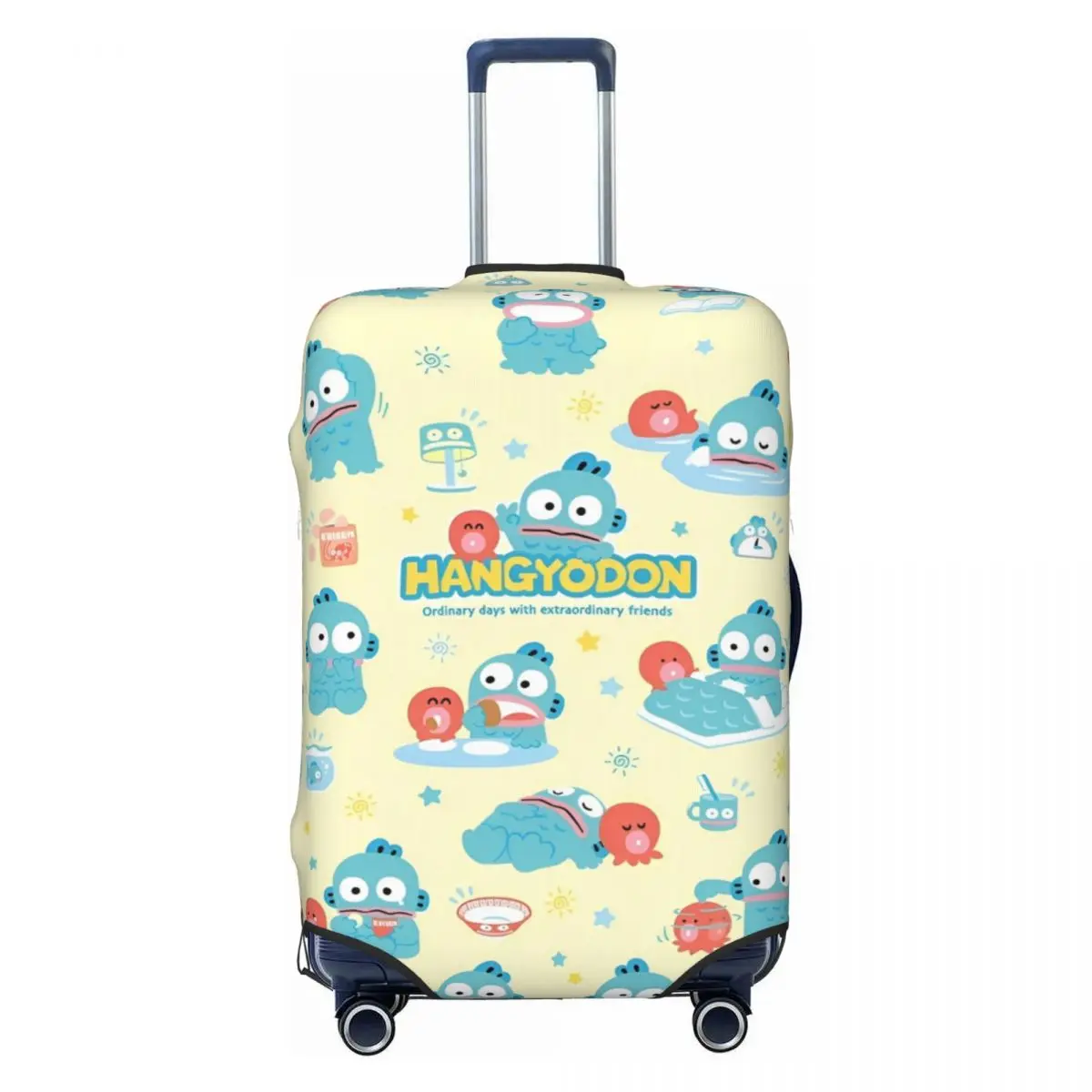 

Hangyodon Cartoon7 Suitcase Cover Holiday Travel Strectch Luggage Accesories Protector