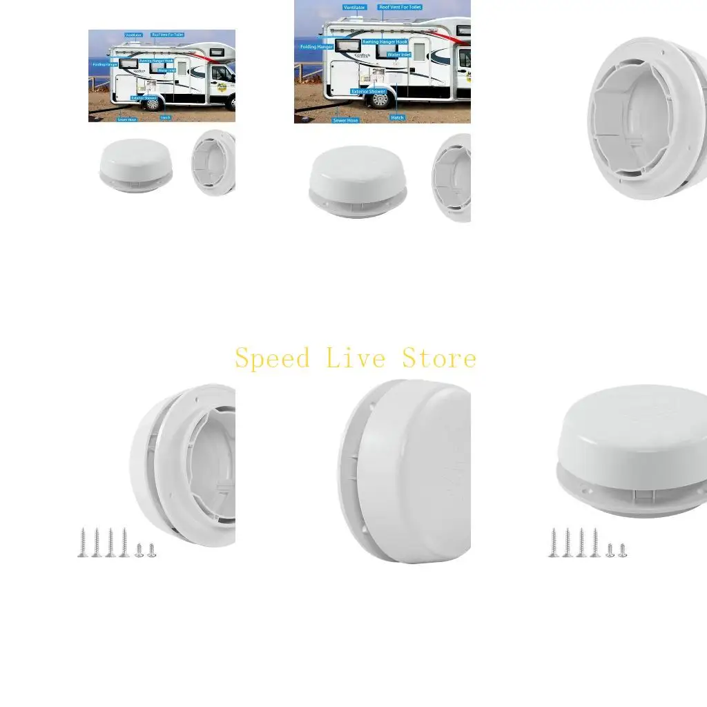 

547C Модернизированная вентиляционная крышка для сантехники на автодоме с сеткой или без нее. Вентиляционная крышка для кемпера.