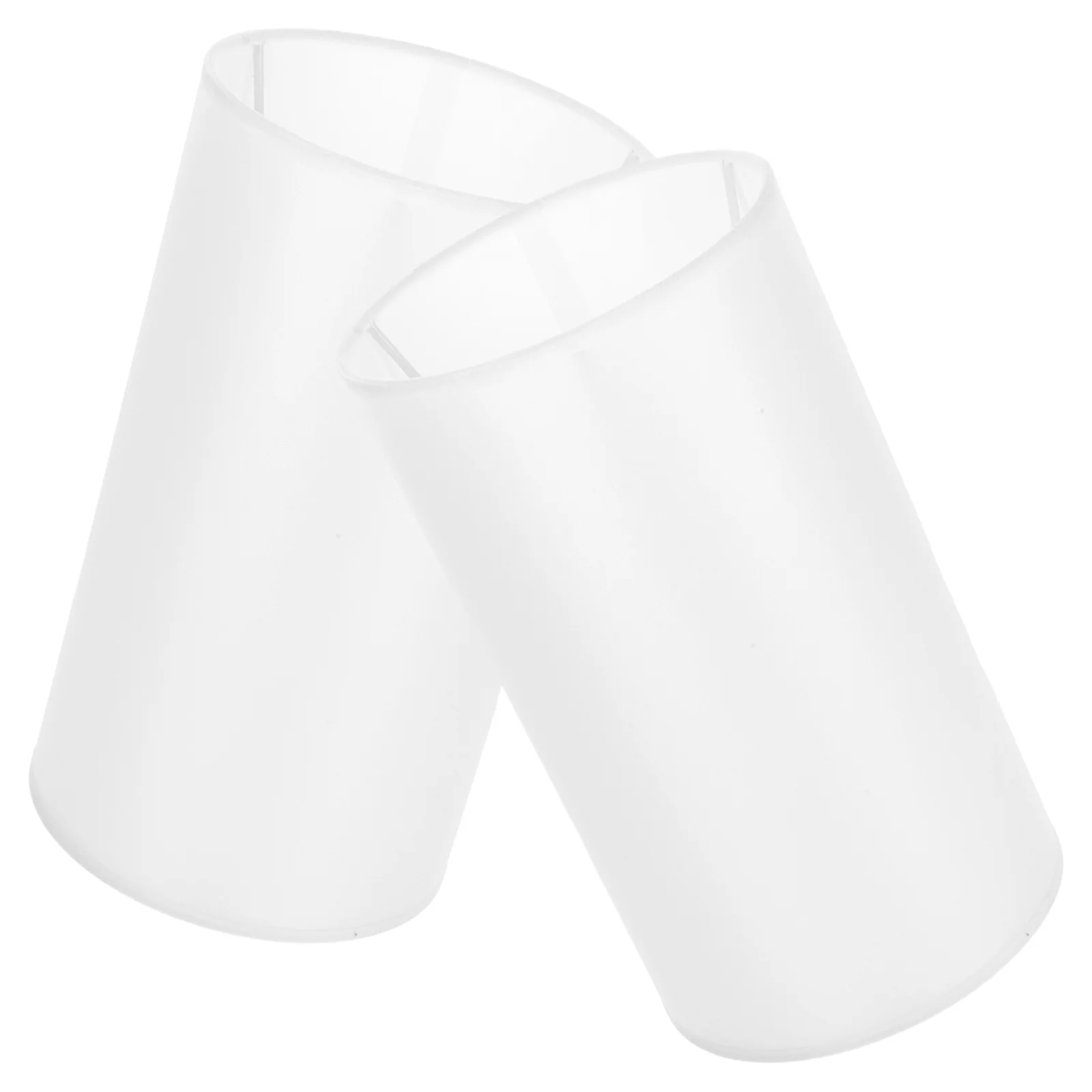 

2Pcs Cloth Lampshade Cylinder Table Lamp Shade Replacement Simple Sturdy Light Cover for Bedroom Living Room Decorative Fabric
