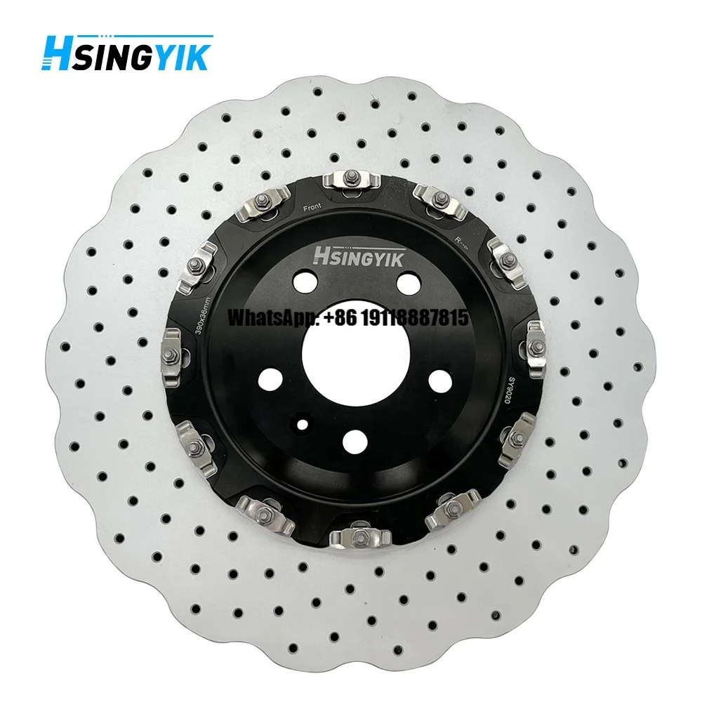 

Тормозной диск Hsingyik 4G0615301AH 390 мм, передний, волнообразный, плавающий, для Audi RS6, RS7, Performance Quattro, A6 Avant (4G5, 4GD, C7)