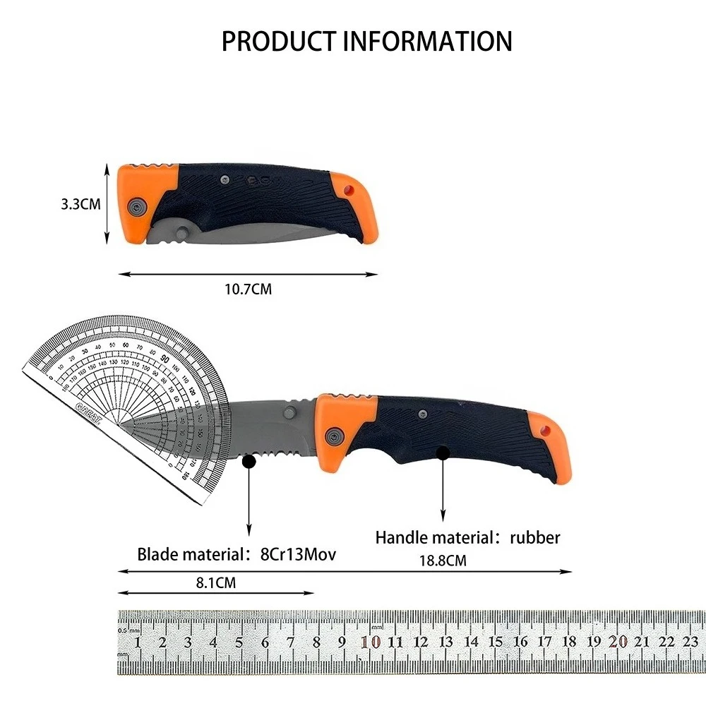 في الهواء الطلق التكتيكية سكين للفرد التخييم الصيد جيب الصيد EDC متعددة الوظائف البرية بقاء الدفاع عن النفس الرحلات أداة #6