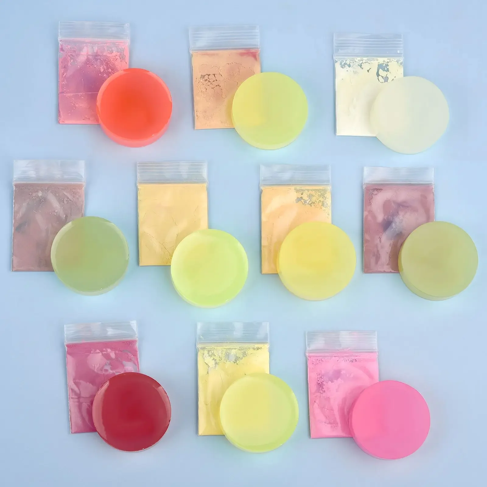 10 Colors Temperature Color Changing Powder DIY Epoxy Resin Crafts Making Dye Temperature Sensetive Pigment Manicure Decoration view 6
