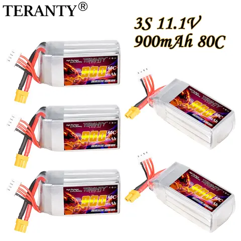 MAX 80C 11.1V 900mAh lipo battery indoor flight model drone FPV high rate TERANTY 3S remote control toy lithium battery