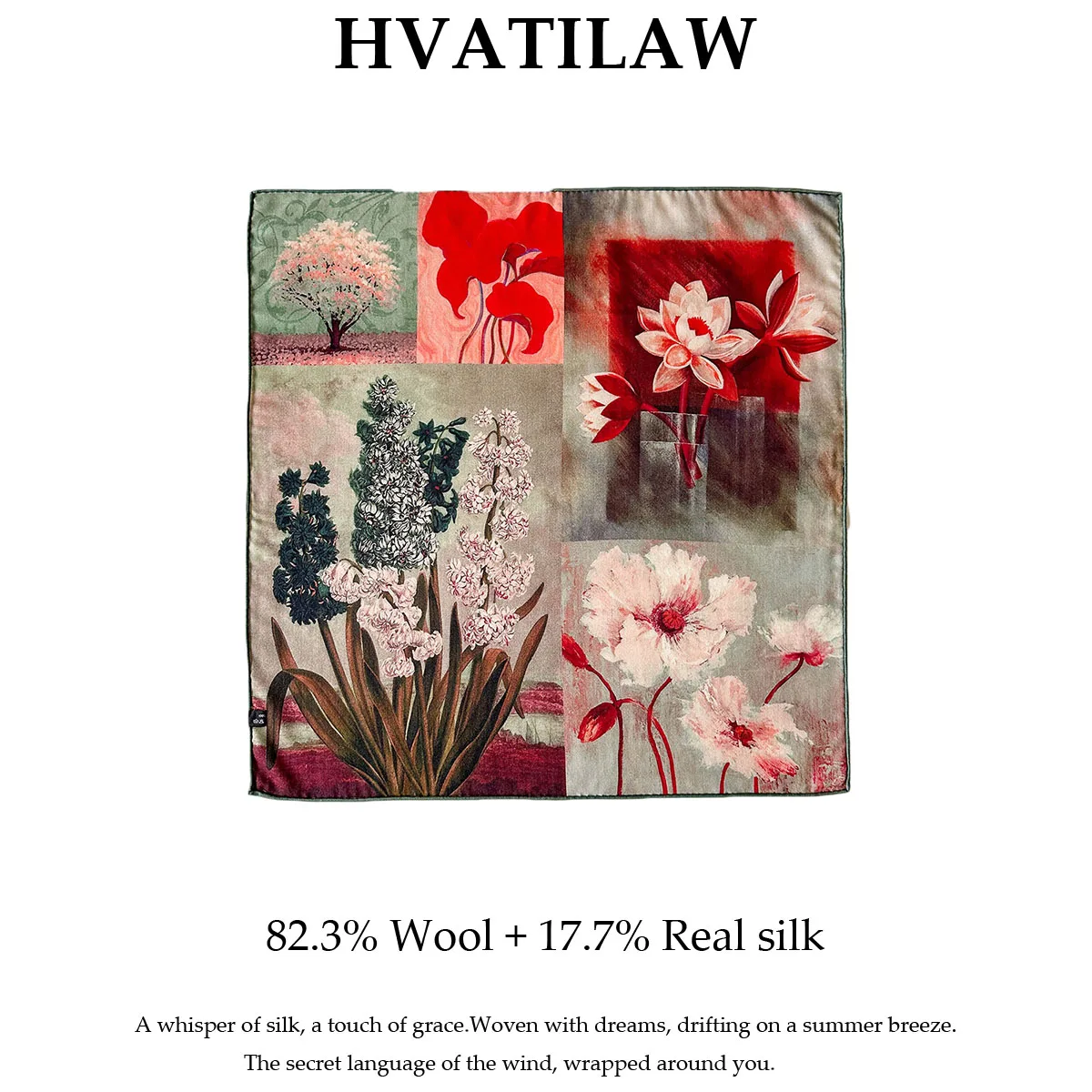 

New Natural Silk Wool Square Scarf Hairband High Quality Luxury Women Foulard Bandana Neckerchief Headkerchief Shawl Wrap Hijab