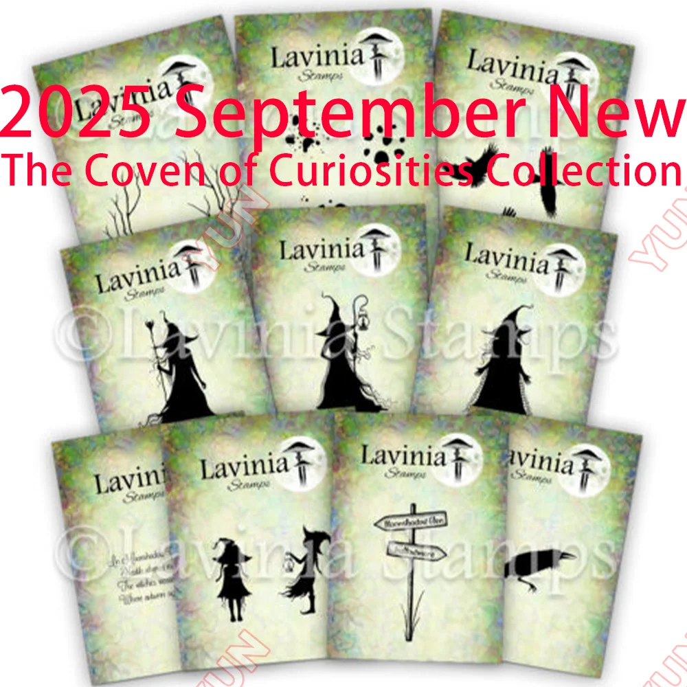 

2025 September New Lavinia Stamps Release the Coven of Curiosities Collection Silicone Stamp DIY Scrapbooking Dies Cut Card Dies