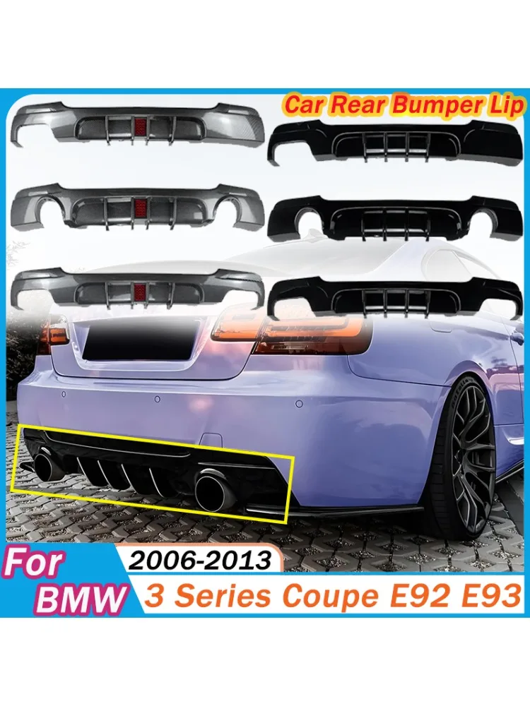 Heckstoßstangenlippe für BMW 3er Coupé E92 E93 2006-2013 für M Sport MP Style Diffusor Splitter Spoiler Bodykit Exterieur