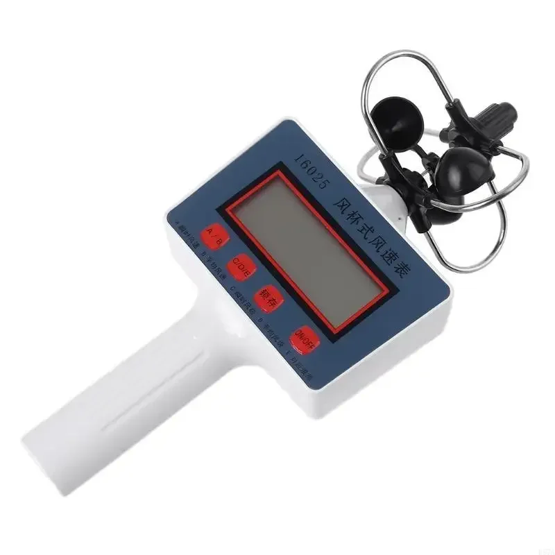 Digital Cup Anemometer Wind Speed Gauge Wind Vane Wind Level 30m/s for Teaching
