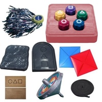 Korean Folk Game Set Jebi Chagi Gong-gi Biseokchigi Paeng-y Korean Traditional Play Game Fun Training Stress Relief Game