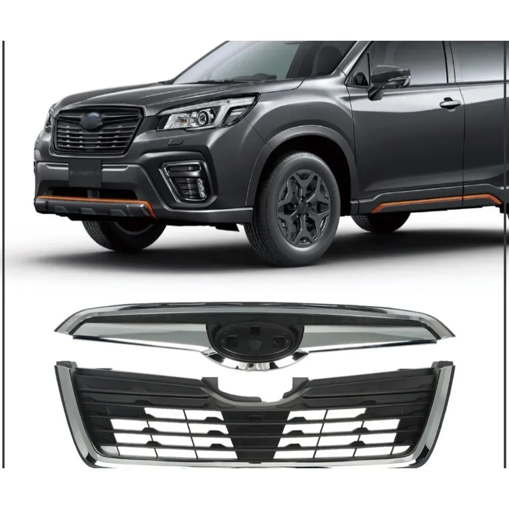 

Plastic Front Upper Grille Assembly W/Chrome Tirm For Subaru Forester 2019-2021