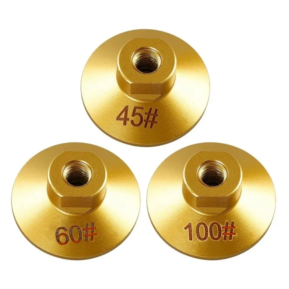 Angle Grinder Abrasive Pad M14 Diamond Brazed Flat Grinding Head Marble Stone Countertop Trimming Rough Polishing Disc