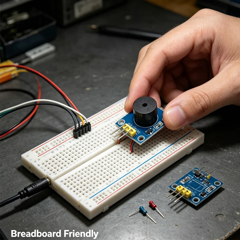 3.3V-5V Passive Buzzer Sound Module, Adjustable Tone Beep Board Compatible with Arduino STM32 Raspberry Pi DIY Electronic Music