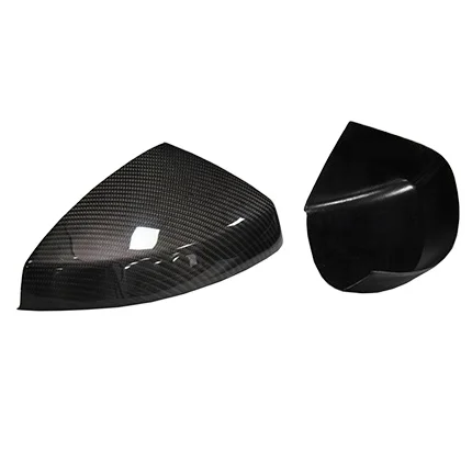 Car Carbon Side Door Rearview Stick On Mirror Cover For Audi A3 S3 RS3 2014-2016