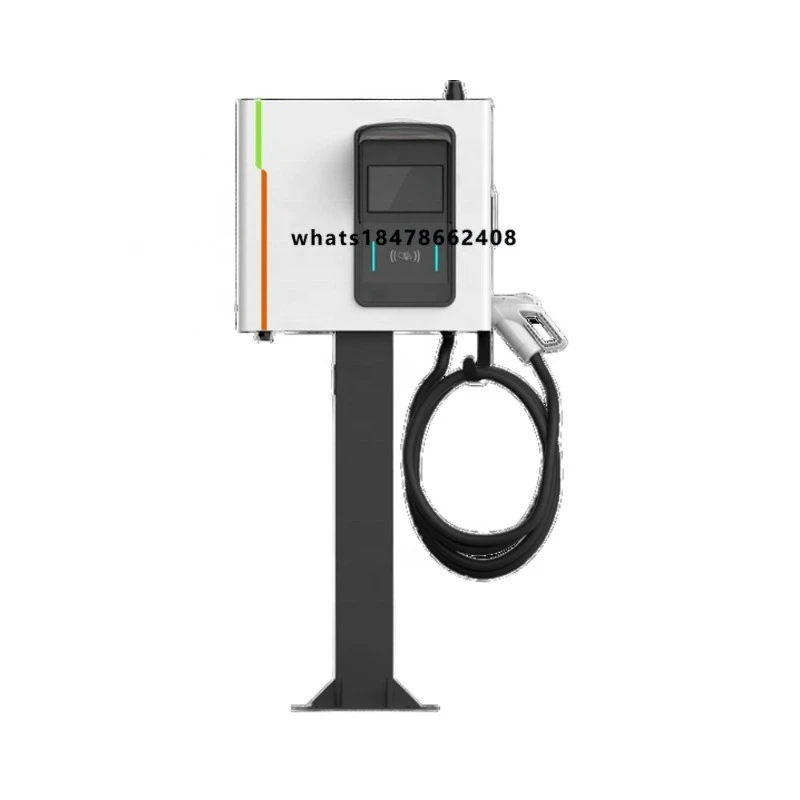 New IP54 Outdoor 40KW DC Electric Vehicle Charger 125A Output Type-2 Plug, Vertical, Commercial GB Certified 323-437V Input