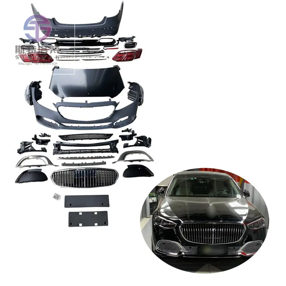 

Cc car Factory Price W212 Front Rear Bumper Kit W212 Upgrade W223 Body Kit with Headlights Grille for - E Class 2019-2023