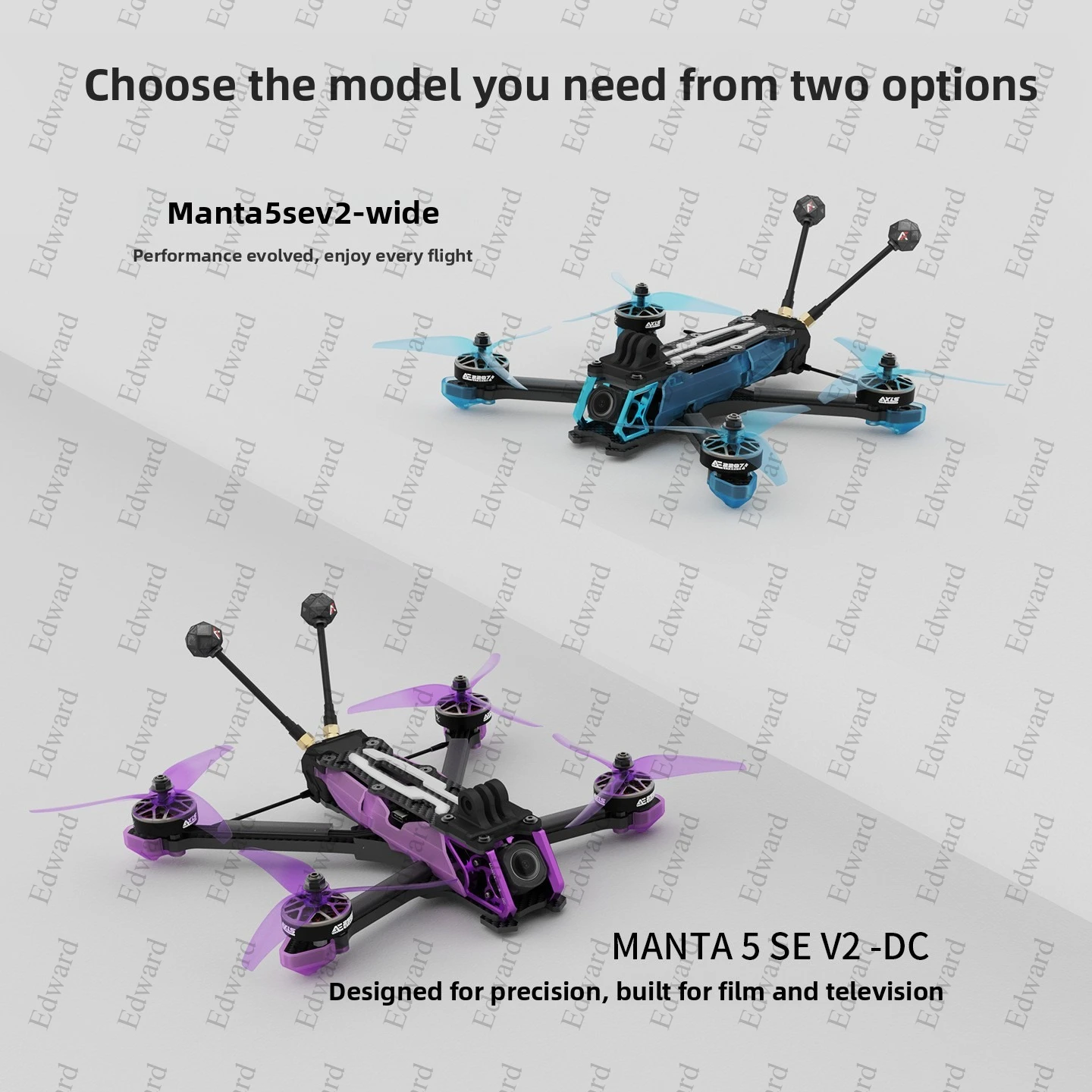 

2026 MANTA5 SE V2 FPV-дрон для полетов по пересеченной местности, 5-дюймовая полная сборка, модель самолета с передачей изображения O4, комплект DC/Wide X