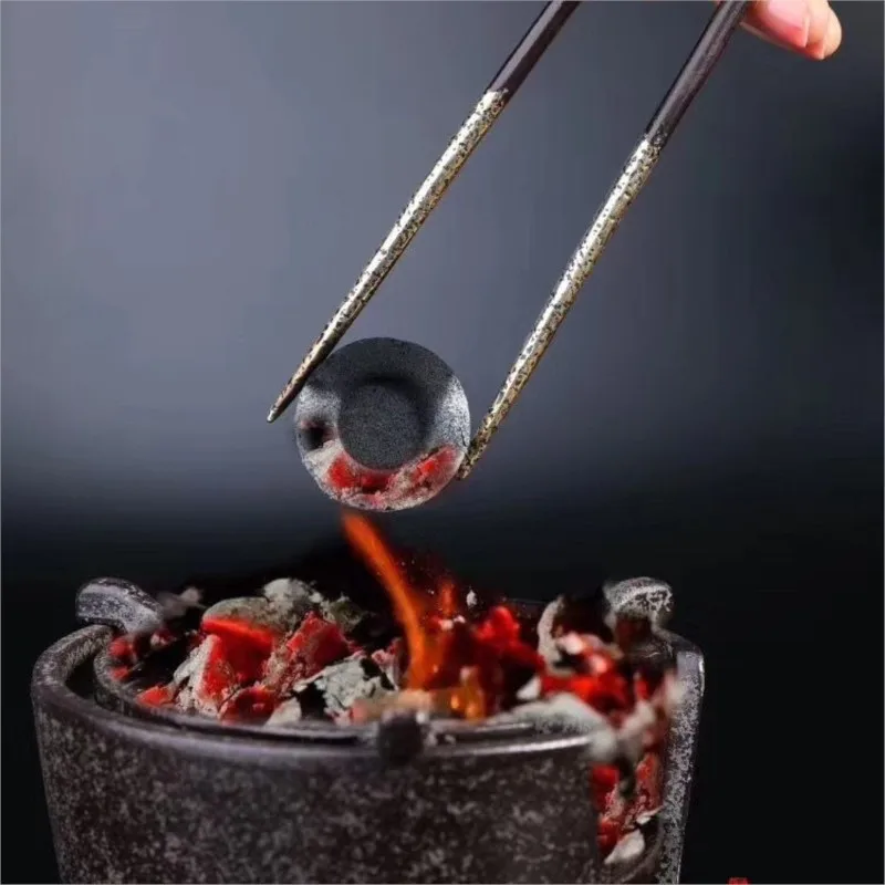 Handmade Pure Copper Tea Clip Charcoal Clip Fire Chopsticks Tea Chopsticks Japanese Tea Ceremony Accessories Tea Clips ZG340