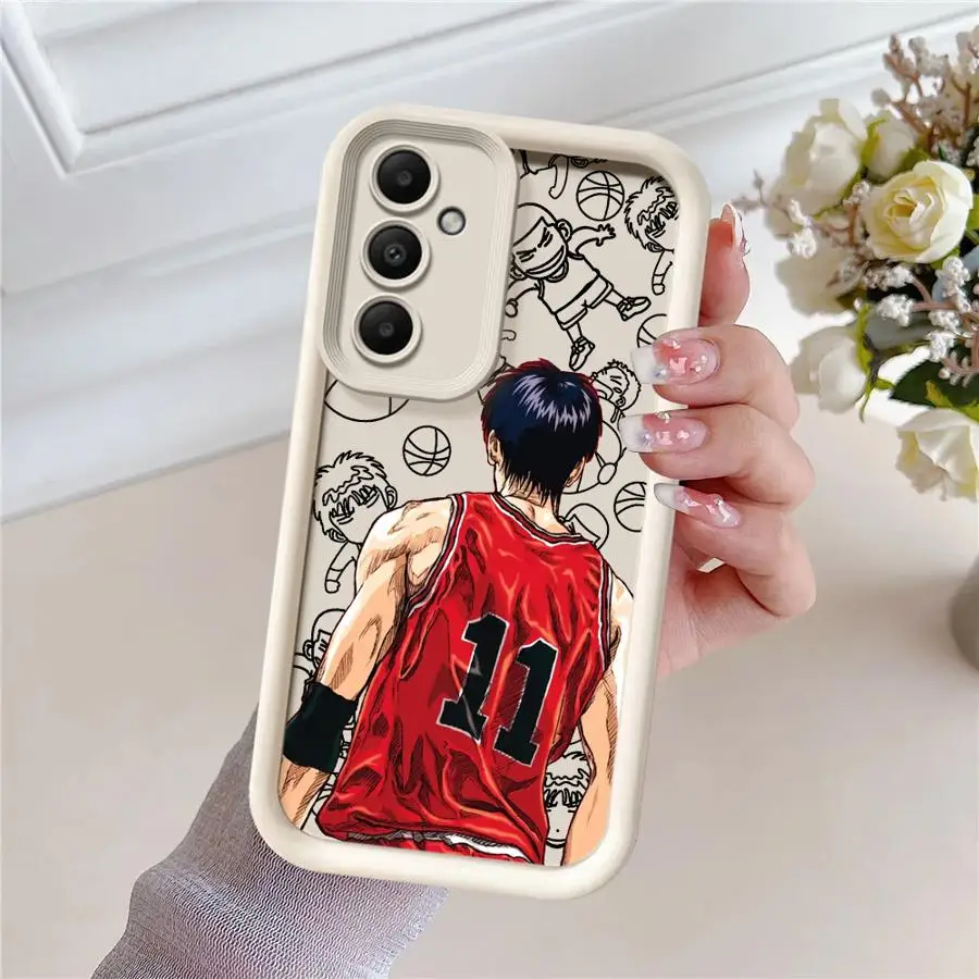 Case for Samsung Galaxy A55 5G A54 A53 A52 A51 A35 A34 A33 A32 A25 A24 A23 A16 A15 A14 Phone Cover Cartoon Slam Dunk