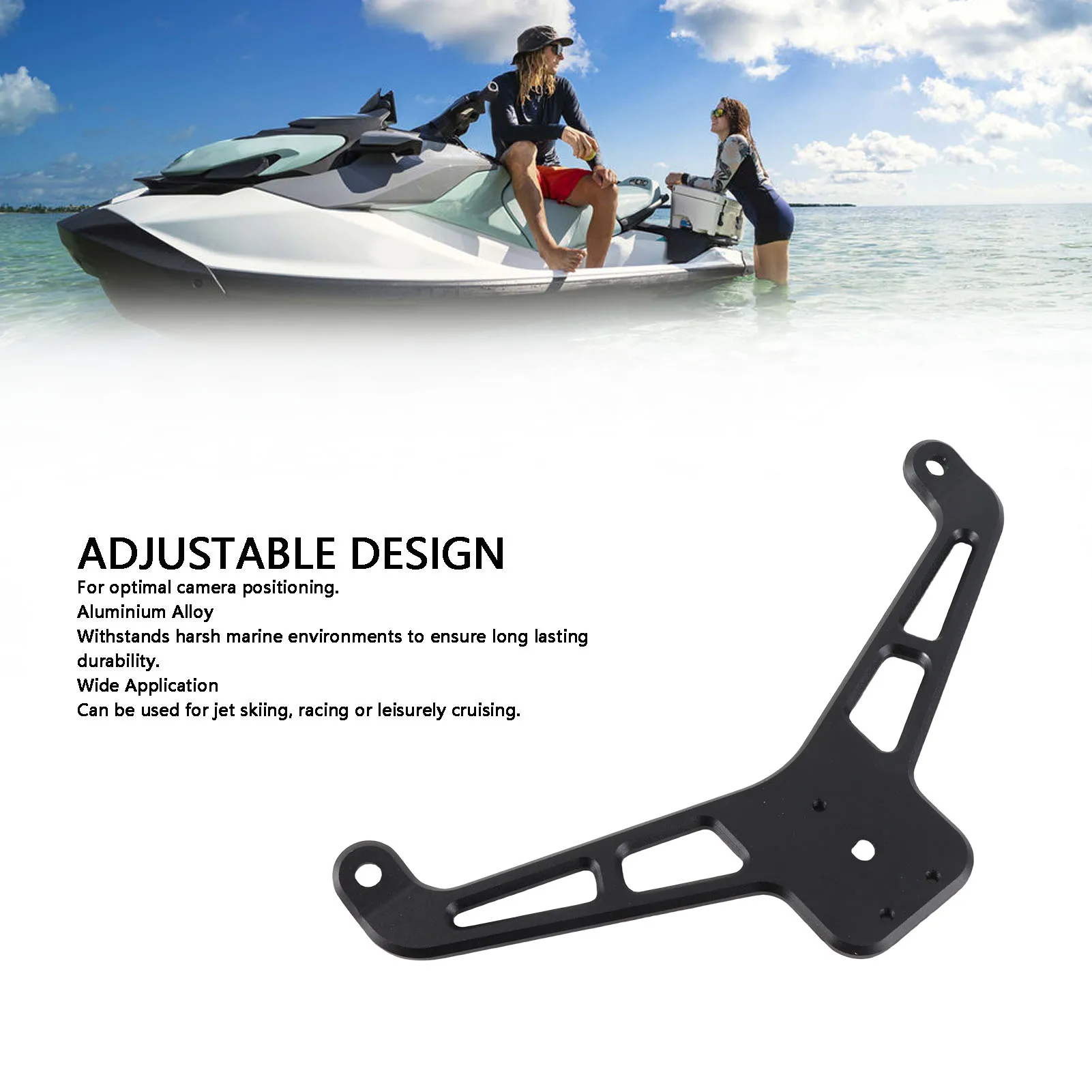 

Outdoor Camera Mount Holder Kit Adjustable Boat Camera Support Bracket Kit Replacement for RXT Dash Cam Holder Kit