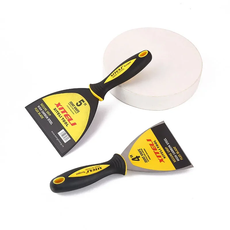 Carbon Steel Putty Knife Paint Tool Plaster Shovel Filling Spatula Wallpaper Paint Scraper Clean Spatula Construction Tool