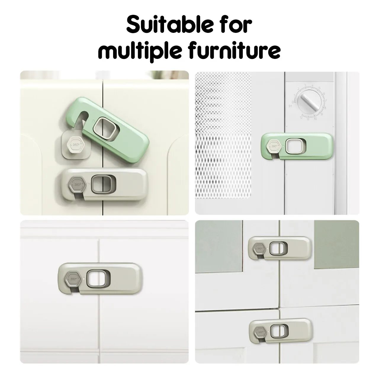 Baby Cabinet Locks Children Security Protector Multi-function Baby Safety Lock Refrigerator Drawer Cabinet Door Locks