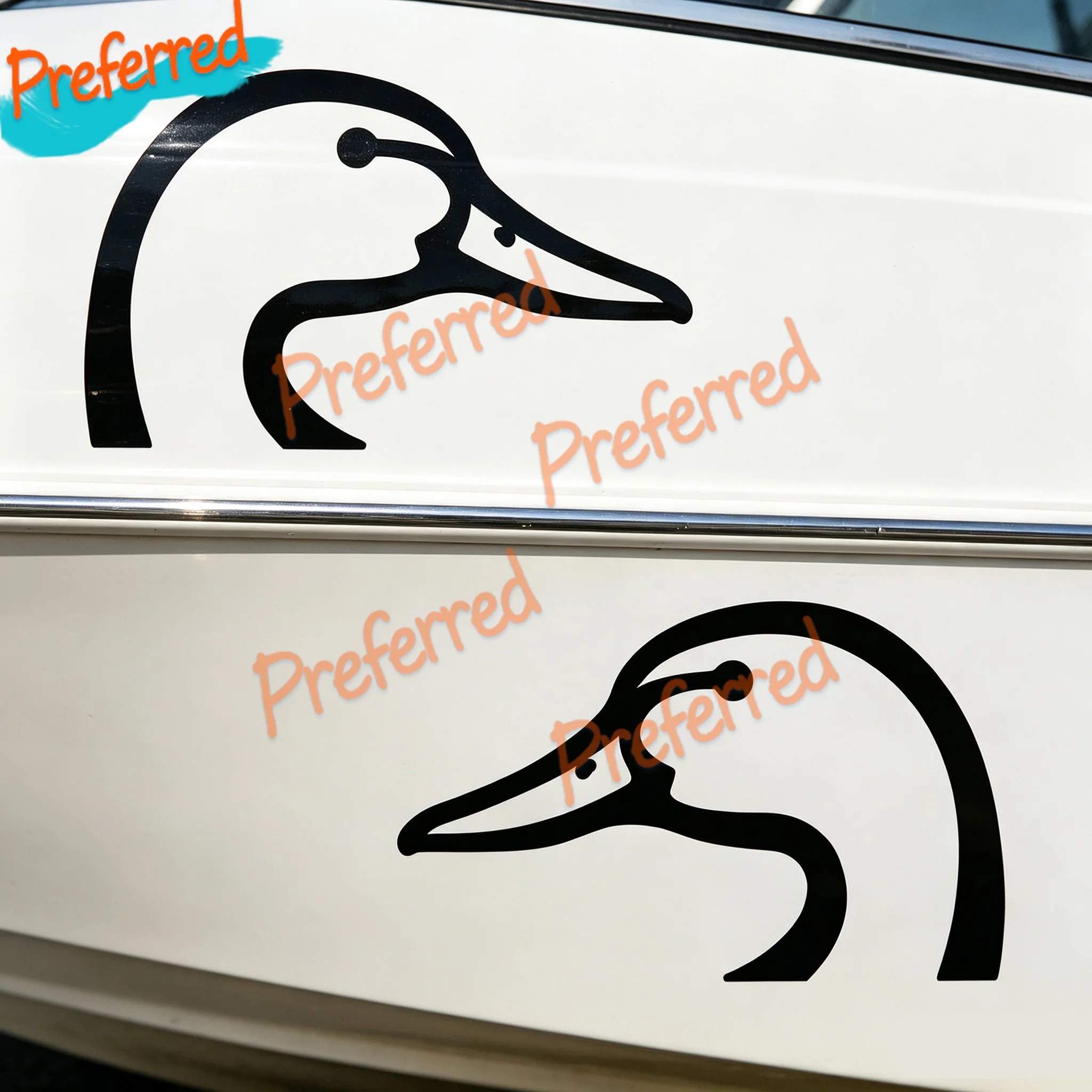 2x Duck Head Hunting Hunter Commander Car SUV Truck Vinyl Die-Cut Decal Sticker Customizable in Any Sticker Size - No Background