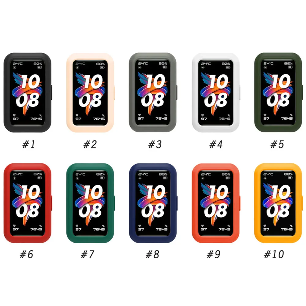 Защитный чехол из ТПУ для Huawei Band 6, защита для экрана, чехол для Huawei Band 7, умные часы, чехлы, рамка, бампер, аксессуары