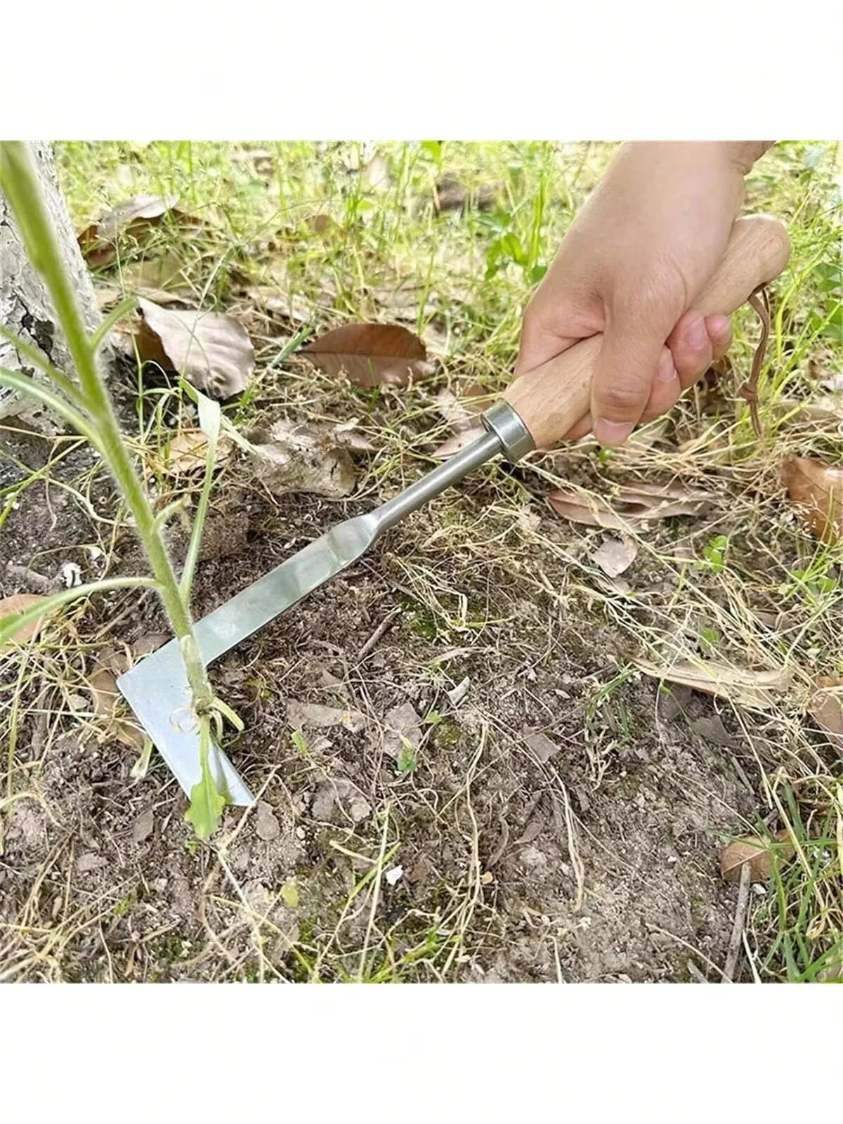 Single L-shaped Manual Weed Puller, Handheld Weed Extractor Remover, Practical Garden, Bonsai and Farm Tool