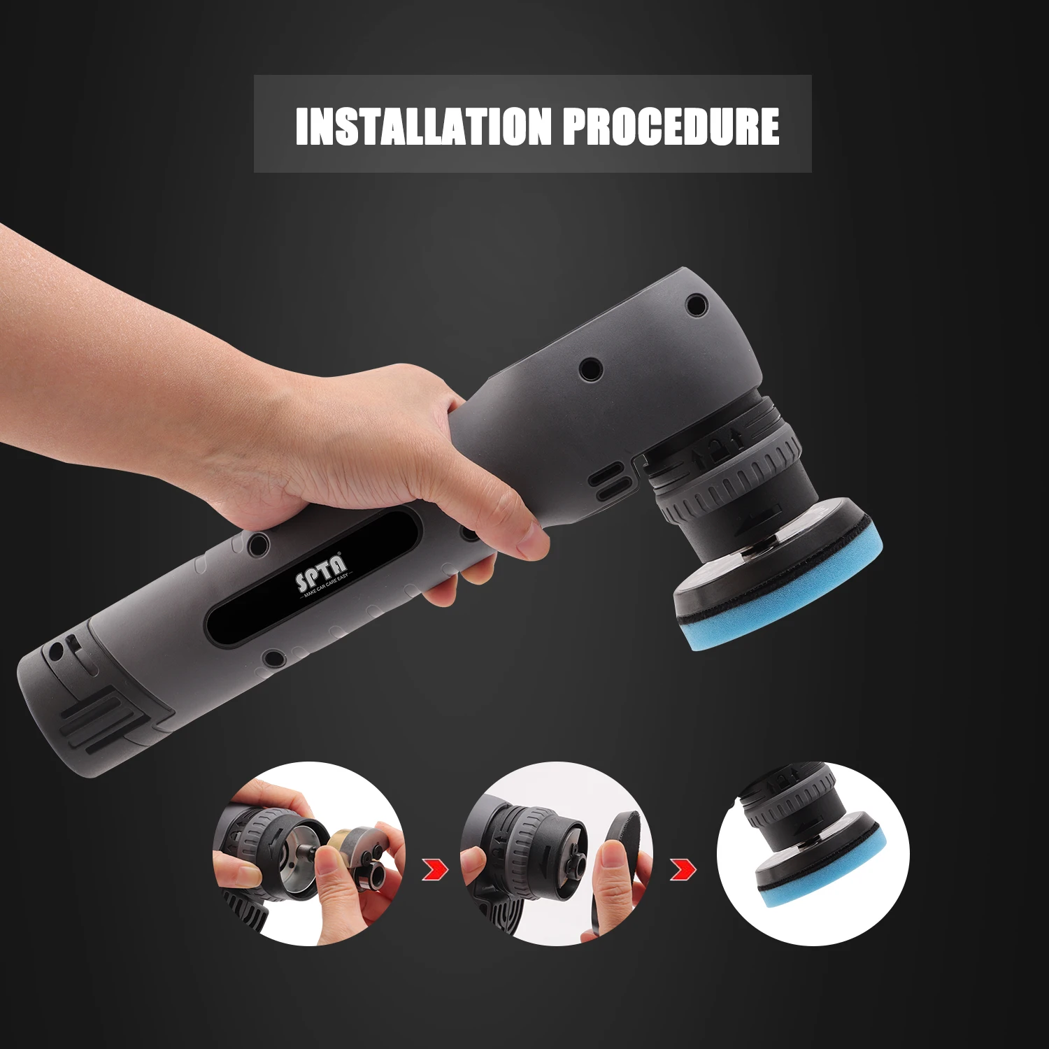 SPTA 12V Cordless Car Polisher Tool Sets, Cordless Drill Variable Speed SPTA 12V Cordless Car Polisher Tool Sets, Cordless Drill Variable Speed