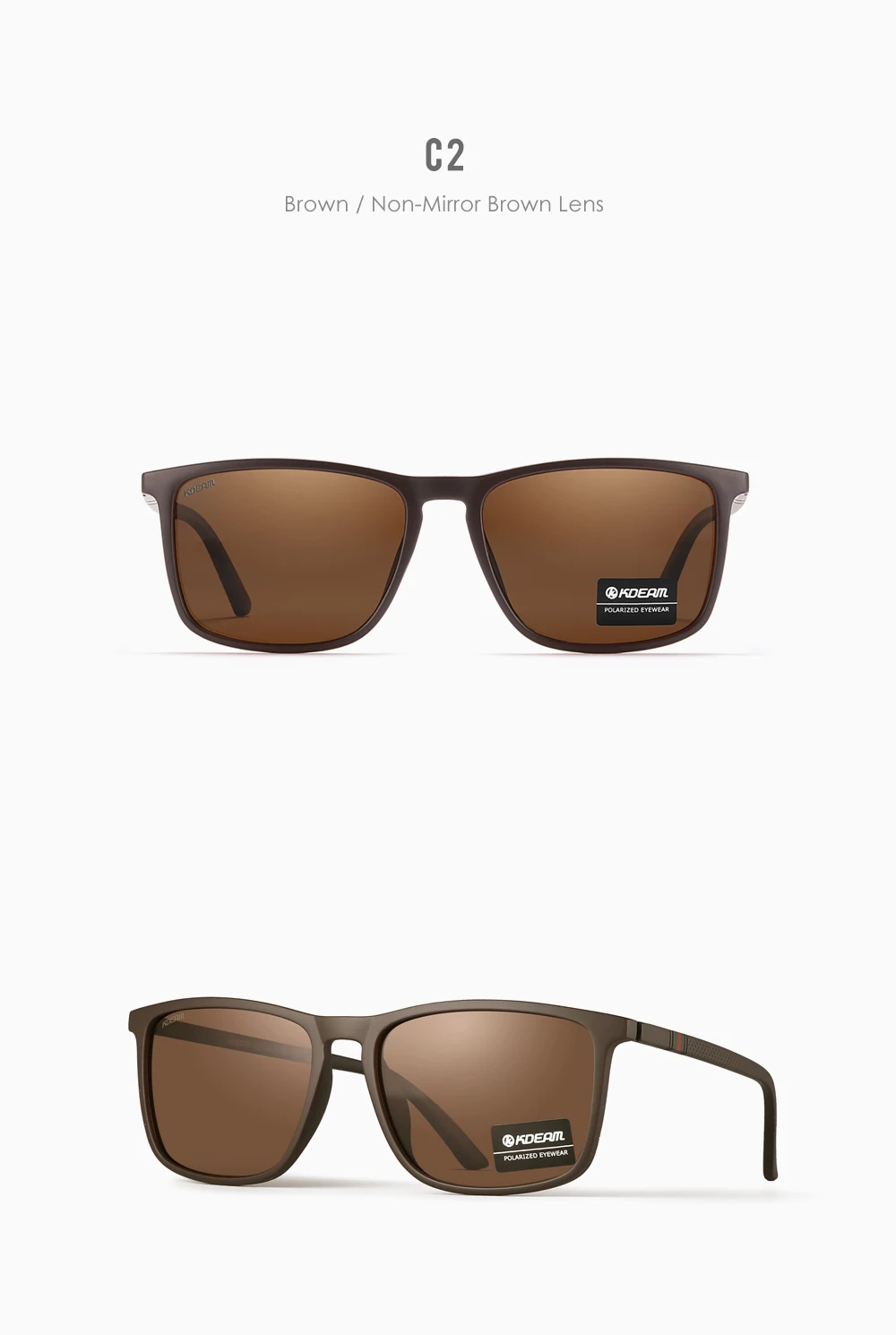 KDEAM Ultraleichte Angeln Sonnenbrille Polarisierte männer Fahren Sonnenbrille Reise Luxus Weibliche Sonnenbrille Mit Tragetasche – Detail 7