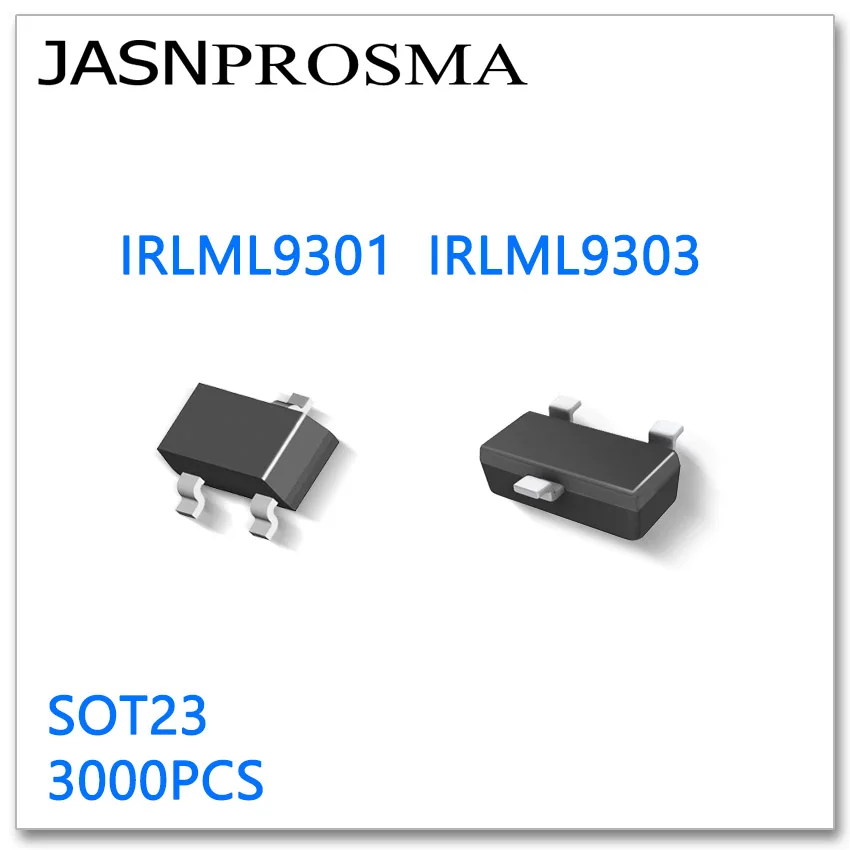 

JASNPROSMA IRLML9301 IRLML9303 SOT23 3000PCS P-Channel 20V 30V High quality Made in China IRLML 9301 9303