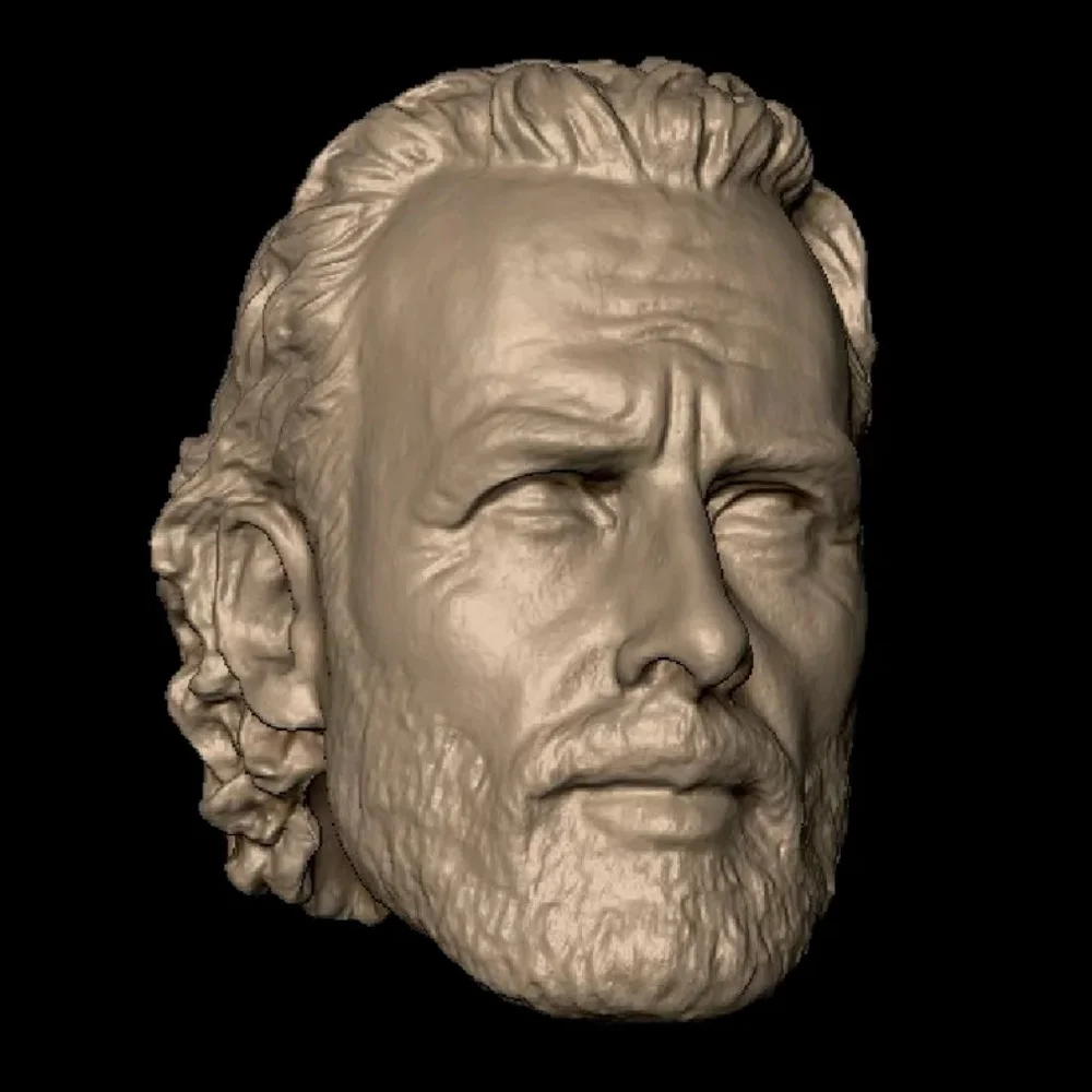 【30days Made】1/12 Scale Male Soldier Plot Character Rick Unpainted/Painted Head Sculpt Accessories Fit 6''Action Figure Model