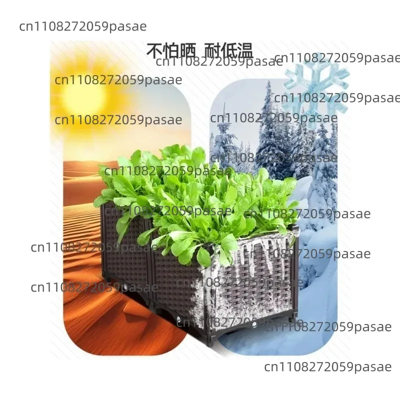 Extra-Large Plastic Planters for Flower Boxes, Planters, and Gardening—Ideal for Courtyards, Homes, and Balconies