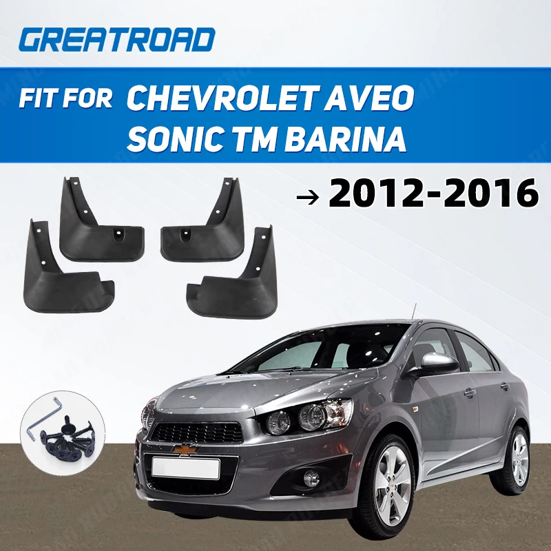 Samochodowe chlapacze do Chevrolet Aveo Sonic TM Barina 2012-2016 Chlapacze Chlapacze Chlapacze Błotniki 2013 2014 2015