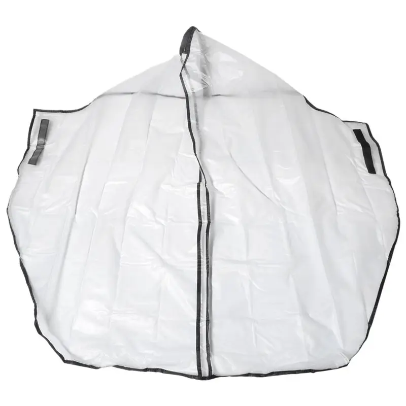 A69P-Golf Bag Rain Cover PVC Trolley Rain Cover Rain Hood Waterproof Windproof Translucent Golf Cart Travel Bag Rain Hood
