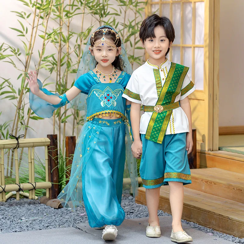 Ragazze cinese antico Super fata Hanfu bambini ragazza bambini Costume Tang vestito vestito bambino principessa stile cinese vestito Stage