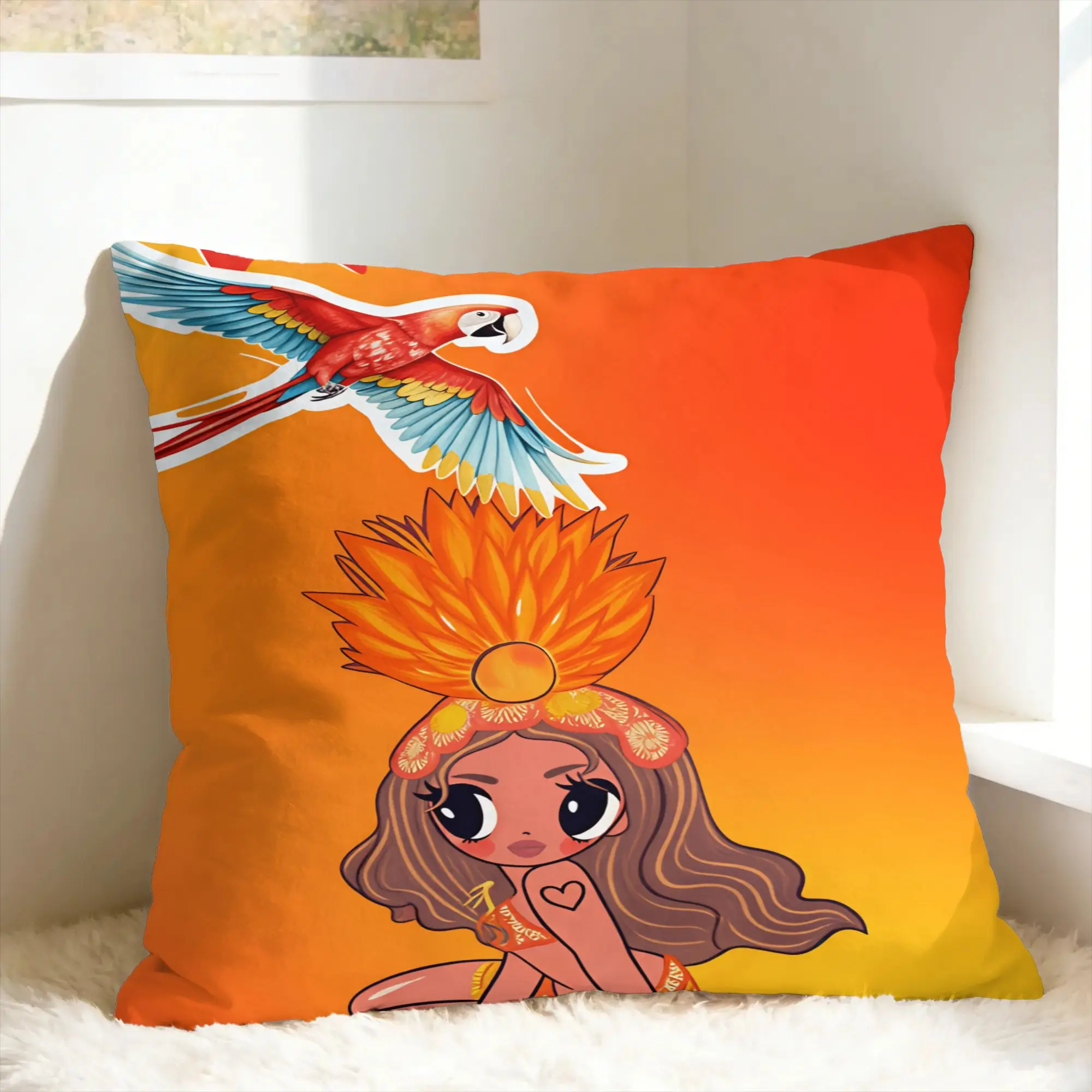 Pillow Case Karols G Tropicoqueta Tour 2026 Soft  Pillow Cover For Chair Sofa Home Decor Kawaii Pillowcases