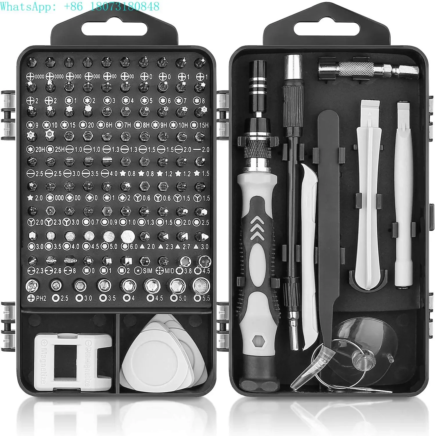 

Mini Precision Screwdriver Set 117 118 in 1 Screwdriver Bit Kit Multi-Function Stainless Steel Professional Repair Tool