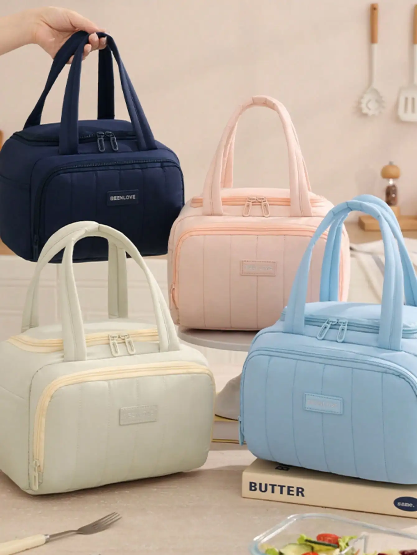 

Large Capacity Leakproof Insulated Lunch Tote Reusable for Work School Travel Picnic Gift