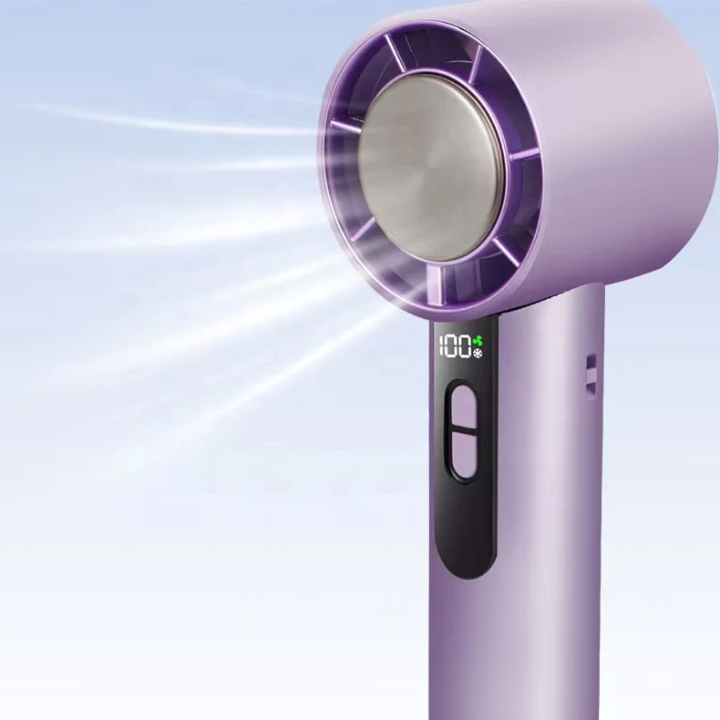 

Portable Handheld Mini Jet Turbo Fan 13000rpm Cold Compressed Turbo Mini Hand Fan Rechargeable Electric Fan With 100 Wind Speeds