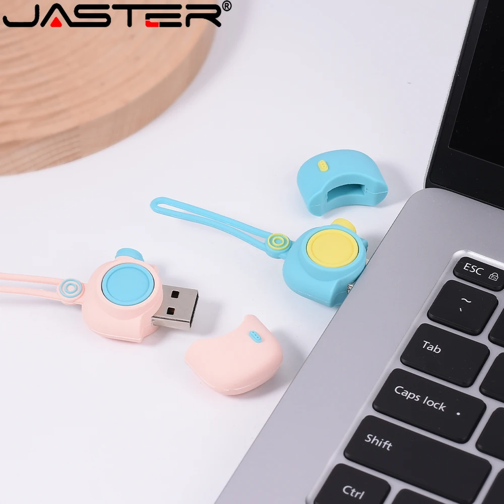 JASTER New Cartoon Flash Drive 64GB Cute Baby Real Capacity USB 2.0 32GB Owl Pendrive 16GB 8GB Memory Stick Gifts for Children