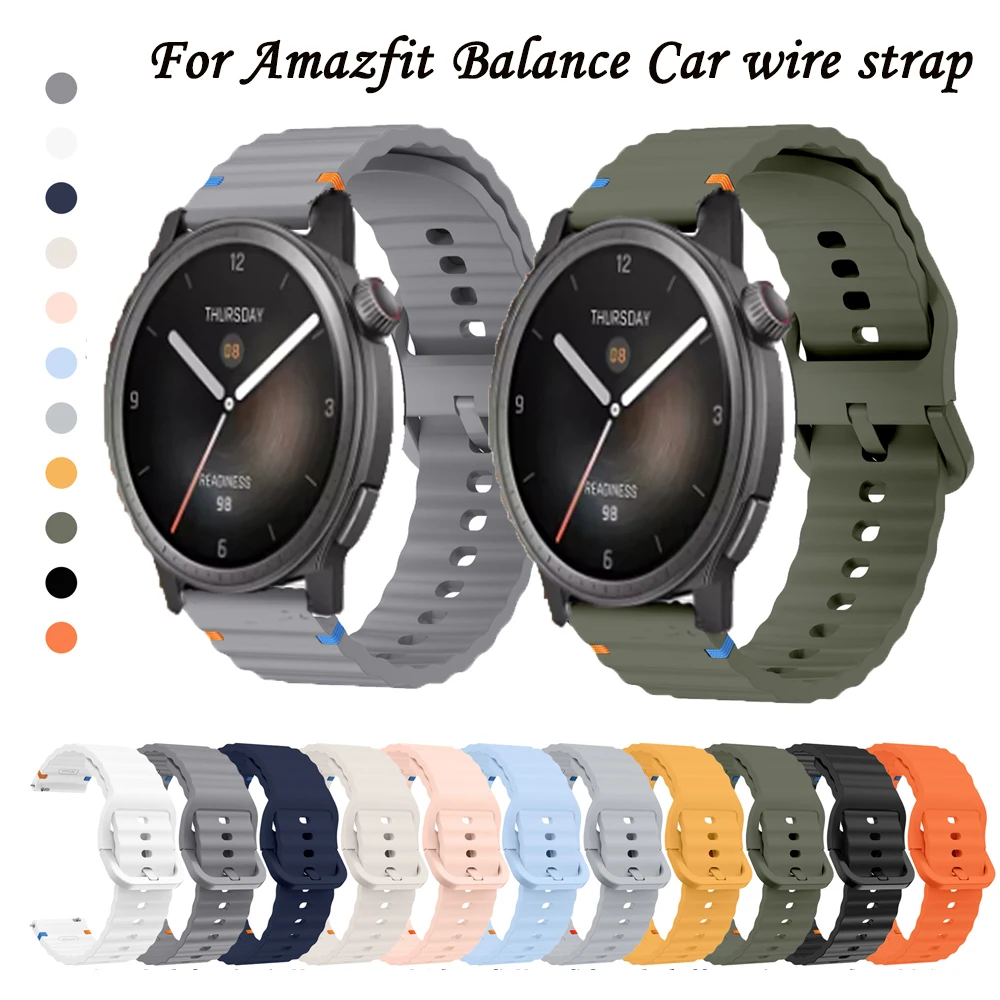 

22mm Car wire strap Watchband for Amazfit Balance Smart Wriststrap Sport Bracelet for Amazfit Balance Accessories Replacement