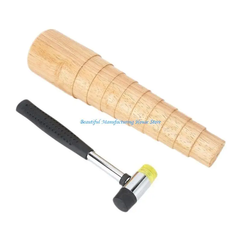 

E56A Bracelet Repair and Jewelry DIY Set Rubber Hammer Solid Bangle Mandrel for DIY