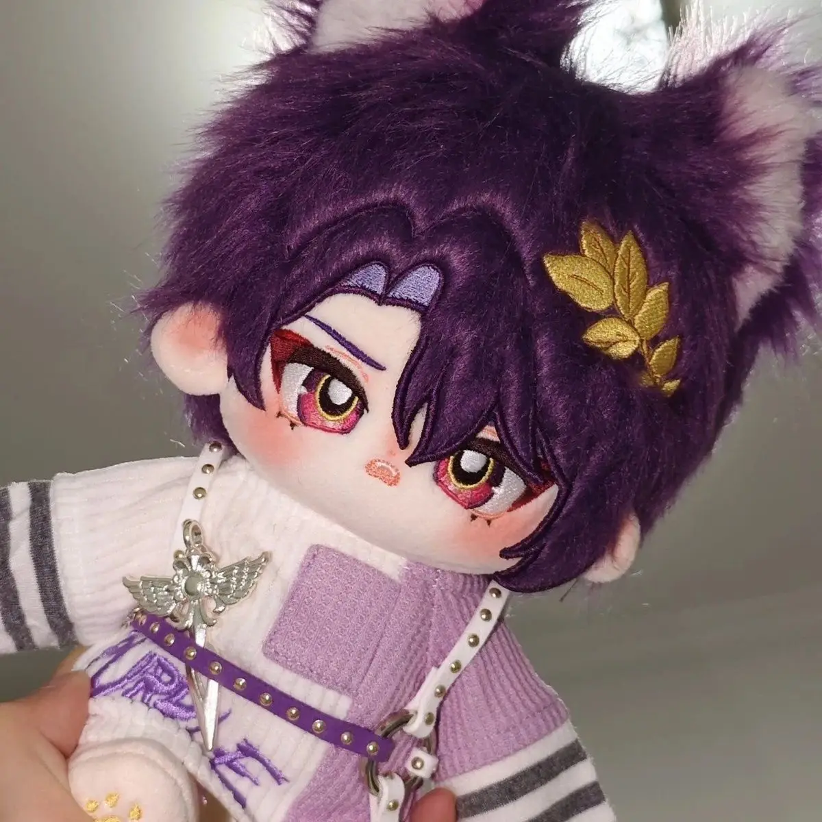 20cm Anime Game Honkai: Star Rail Kawaii Cosplay Cotton Doll Body Dr. Ratio Veiity Cartoon Soft Plushies Model Toy Figures Gift