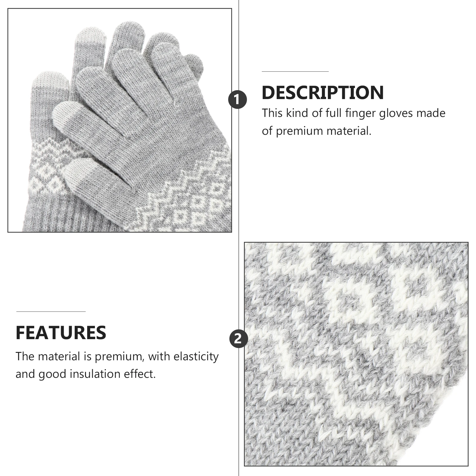 

Winter Touchscreen Warm Knitted Gloves For Men Women Cycling Riding Windproof Cold Weather Gloves Unisex