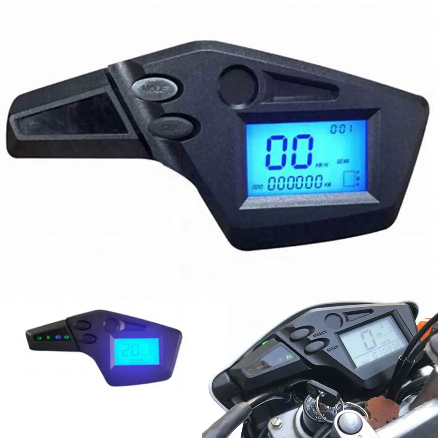 Tachymètre de vélo rétroéclairé à Diode électroluminescente, compteur de vitesse numérique, tableau de bord, odomètre de moto Xtx660