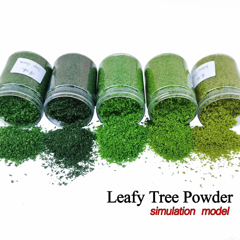 160ml Simulation tree leaf model tree powder leafty powder simulation tree leaves building sand table diy material diorama