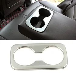 For Kia Sportage QL 2015-2019 Car Interior Rear Seat Water Cup Holder Cover Frame Panel Trim ABS Sticker Accessories