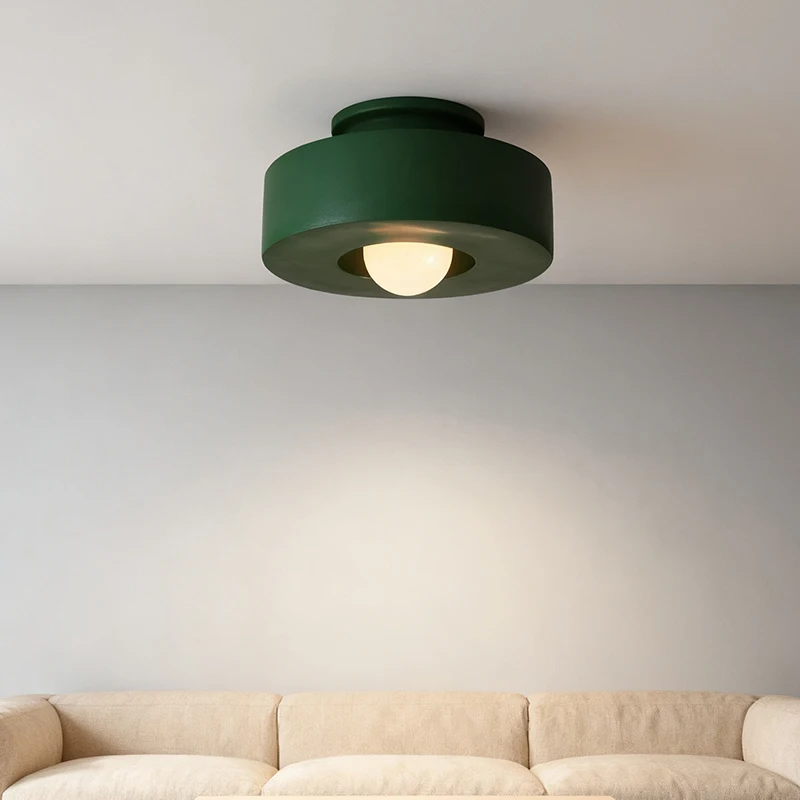 30CM Simple Ceiling Lamp Modern LED Resin Ceiling Light Porch Corridor Study Round Indoor Bedroom Coloured Ceiling Lighting